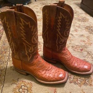 Lucchese Full Quill Ostrich boots sz 10 in women’s